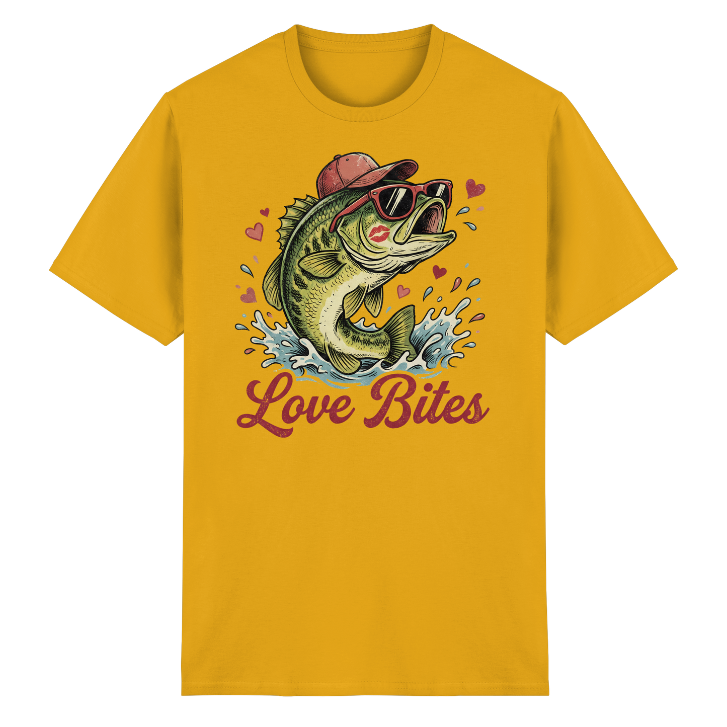 Love Bites Shirt – Angler T-Shirt Fishing Humor Geschenk für Angelfans