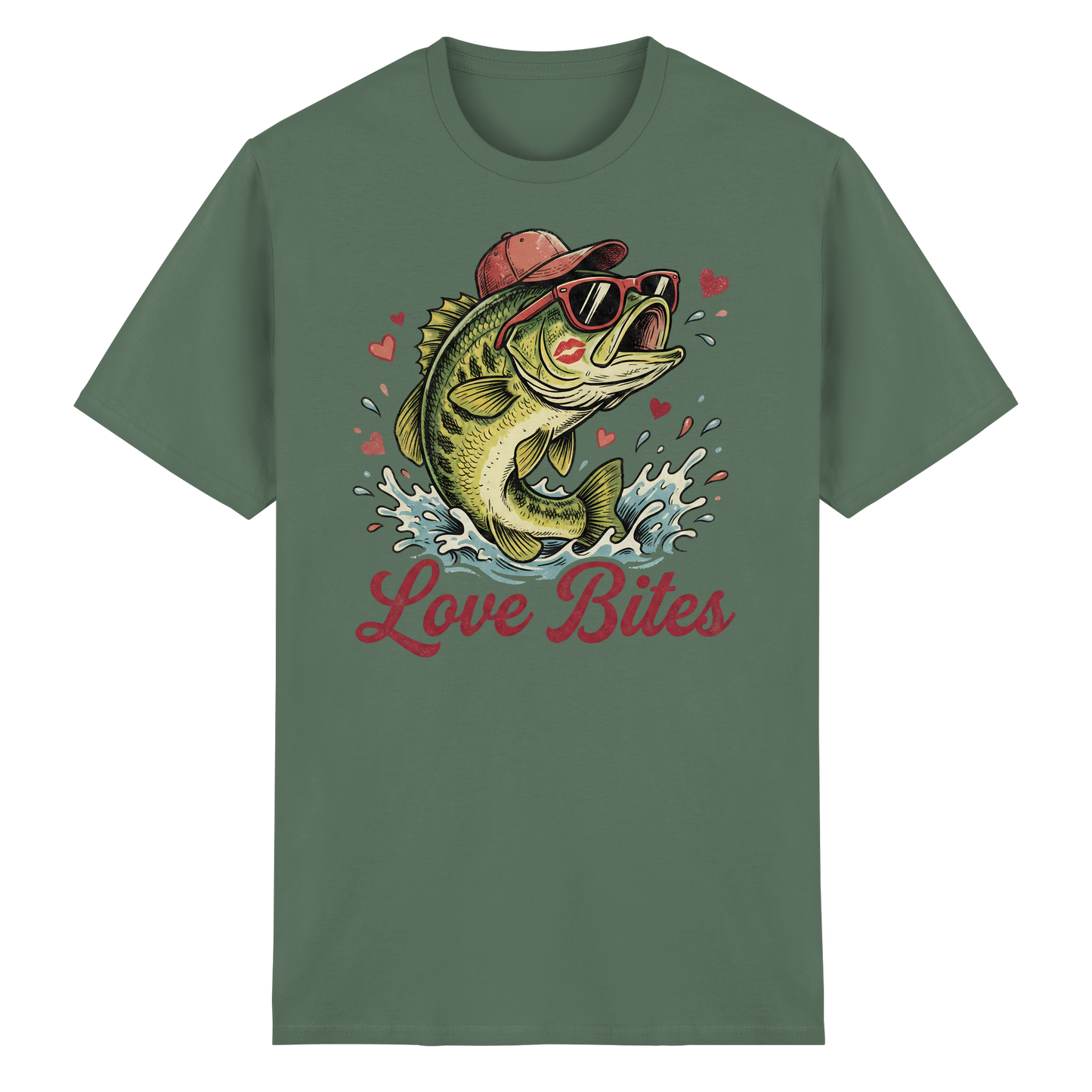 Love Bites Shirt – Angler T-Shirt Fishing Humor Geschenk für Angelfans
