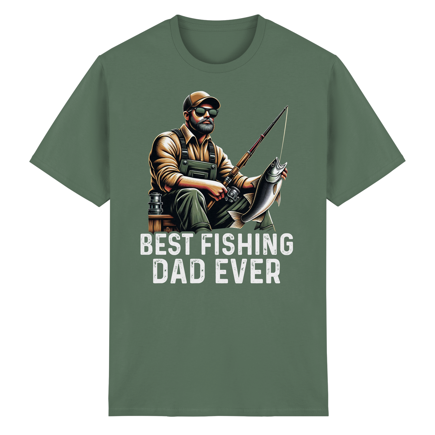 Best Fishing Dad ever Bester Angel Papa Angler Fischer Angeln Vater T-Shirt Shirt