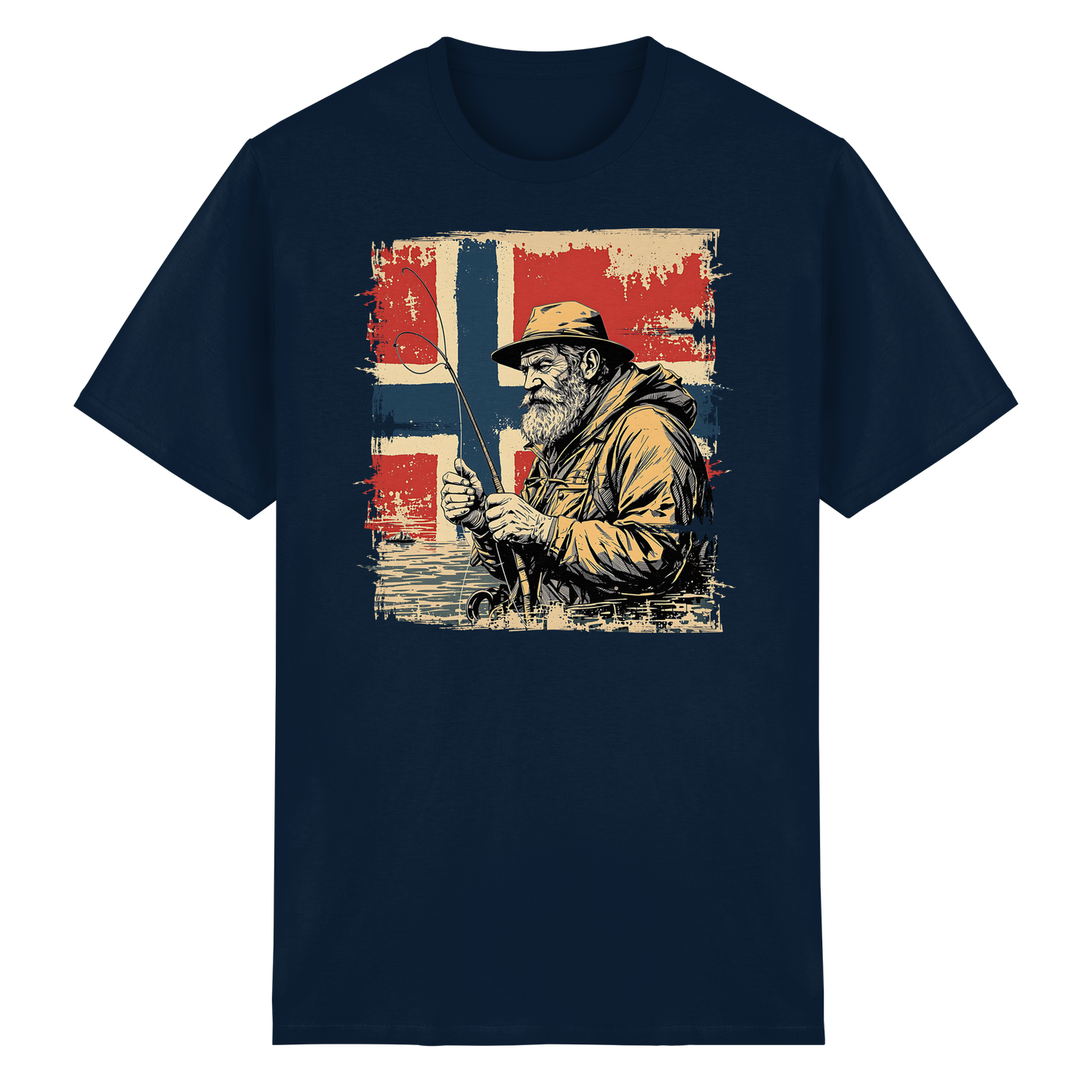 Norway Fishing T-Shirt Angler Shirt Norwegen Geschenk für Angler