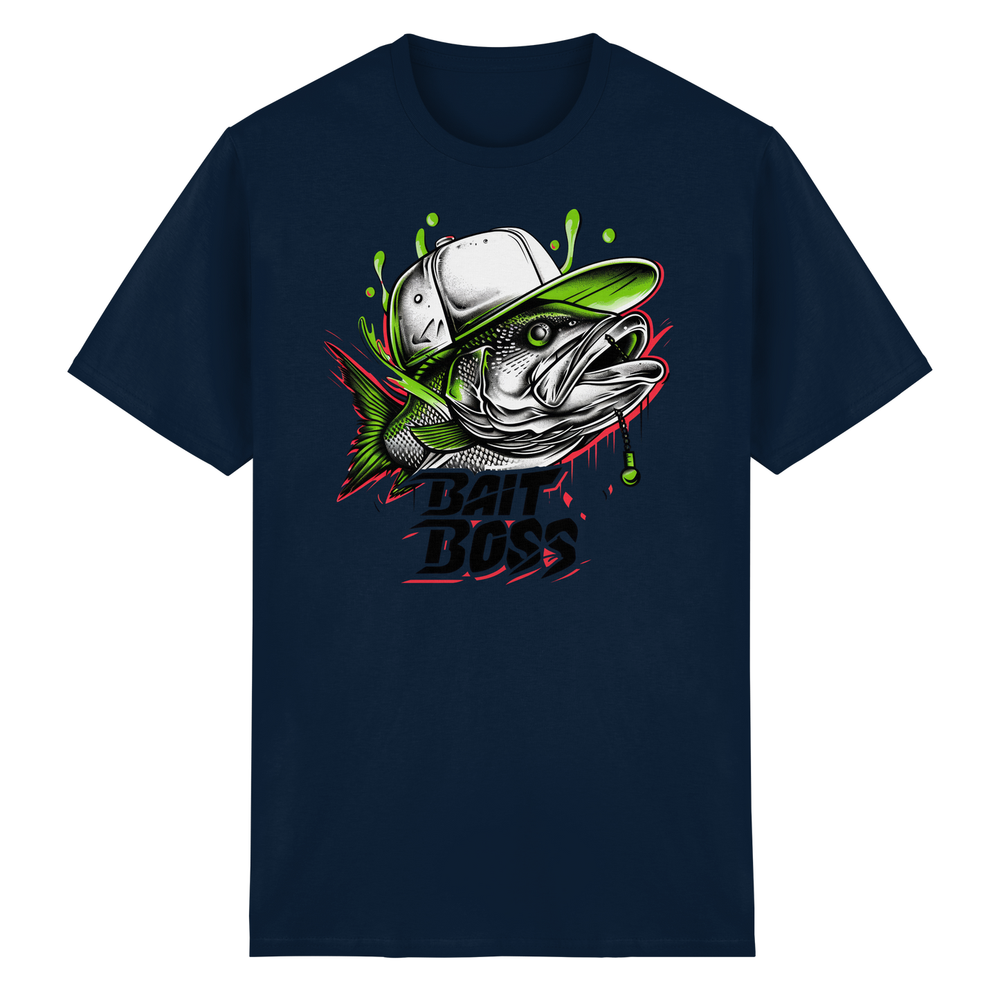 Bait Boss Shirt – Angler T-Shirt Fishing Bass Barsch Köder Angeln
