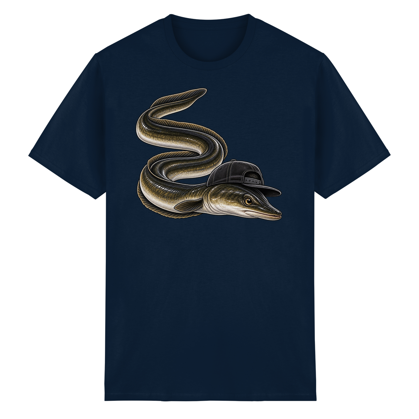 Cooler Aal mit Cap T-Shirt – Lustiges Angelshirt für Aalangler Angler Angeln