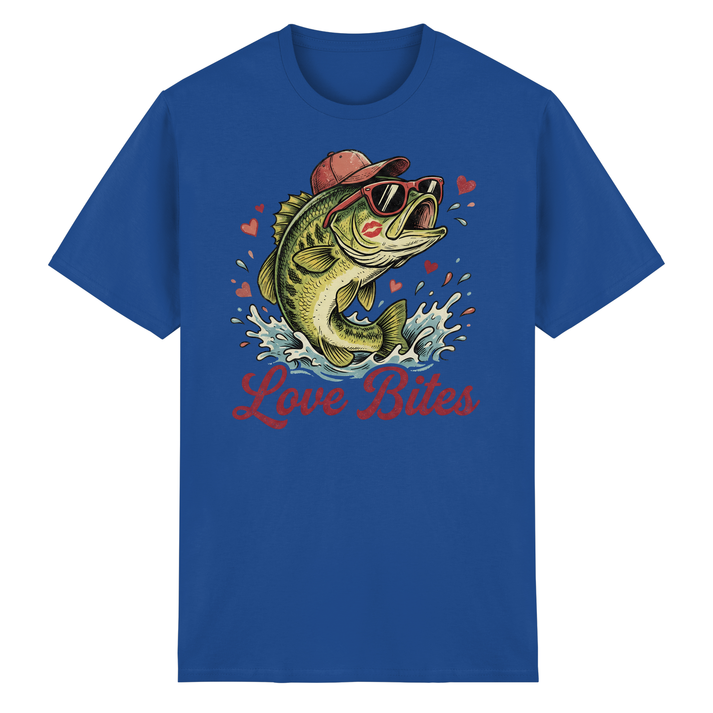 Love Bites Shirt – Angler T-Shirt Fishing Humor Geschenk für Angelfans