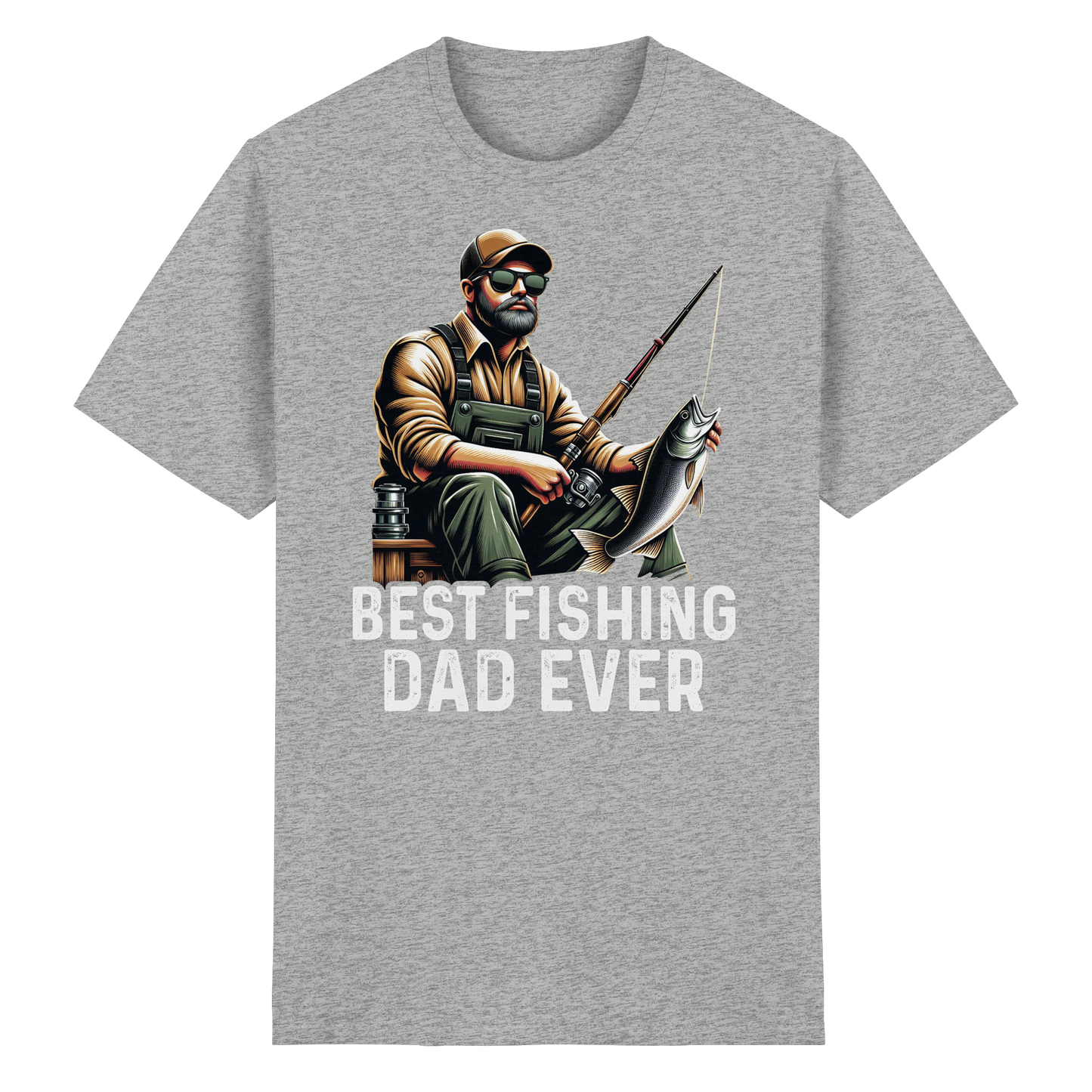 Best Fishing Dad ever Bester Angel Papa Angler Fischer Angeln Vater T-Shirt Shirt