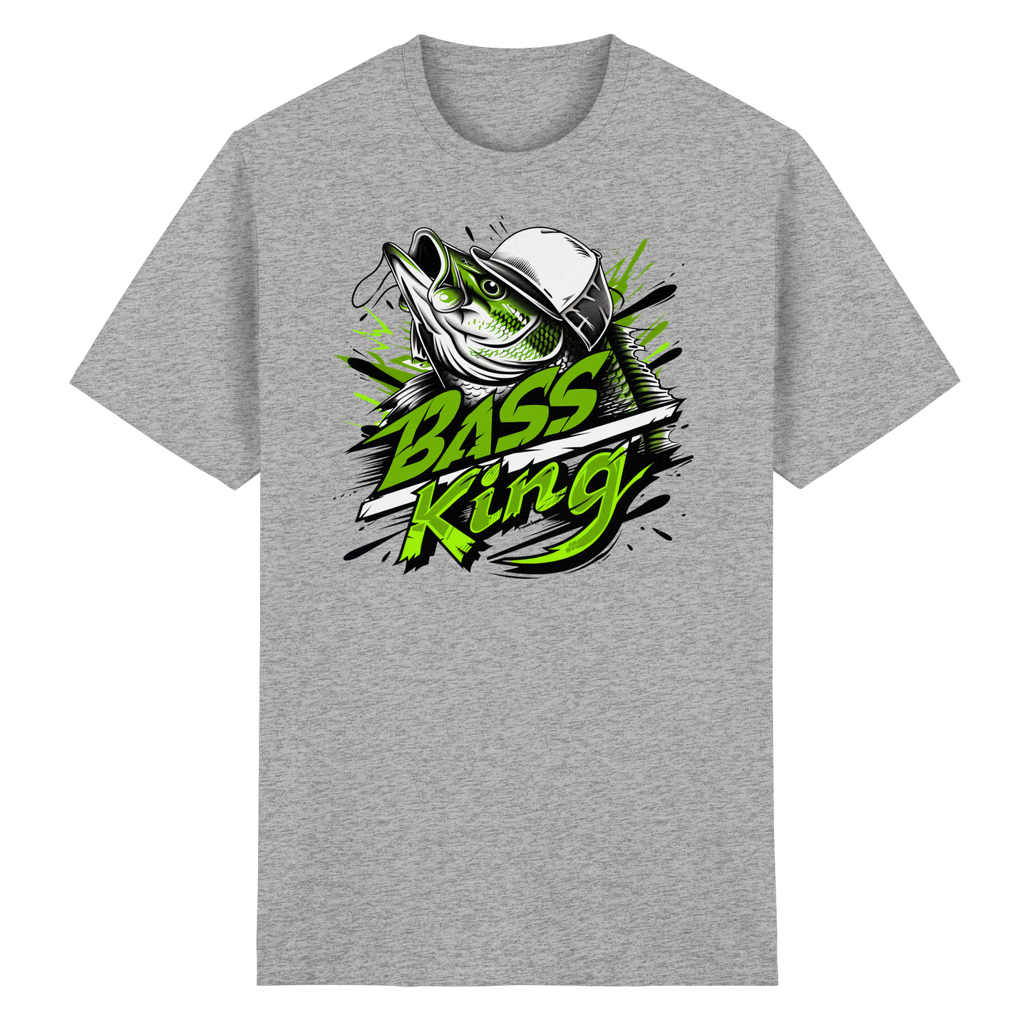Bass King Shirt Barsch Schwarzbarsch Angler T-Shirt Fishing Raubfisch Angeln