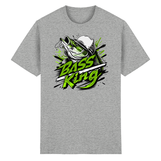Bass King Shirt Barsch Schwarzbarsch Angler T-Shirt Fishing Raubfisch Angeln