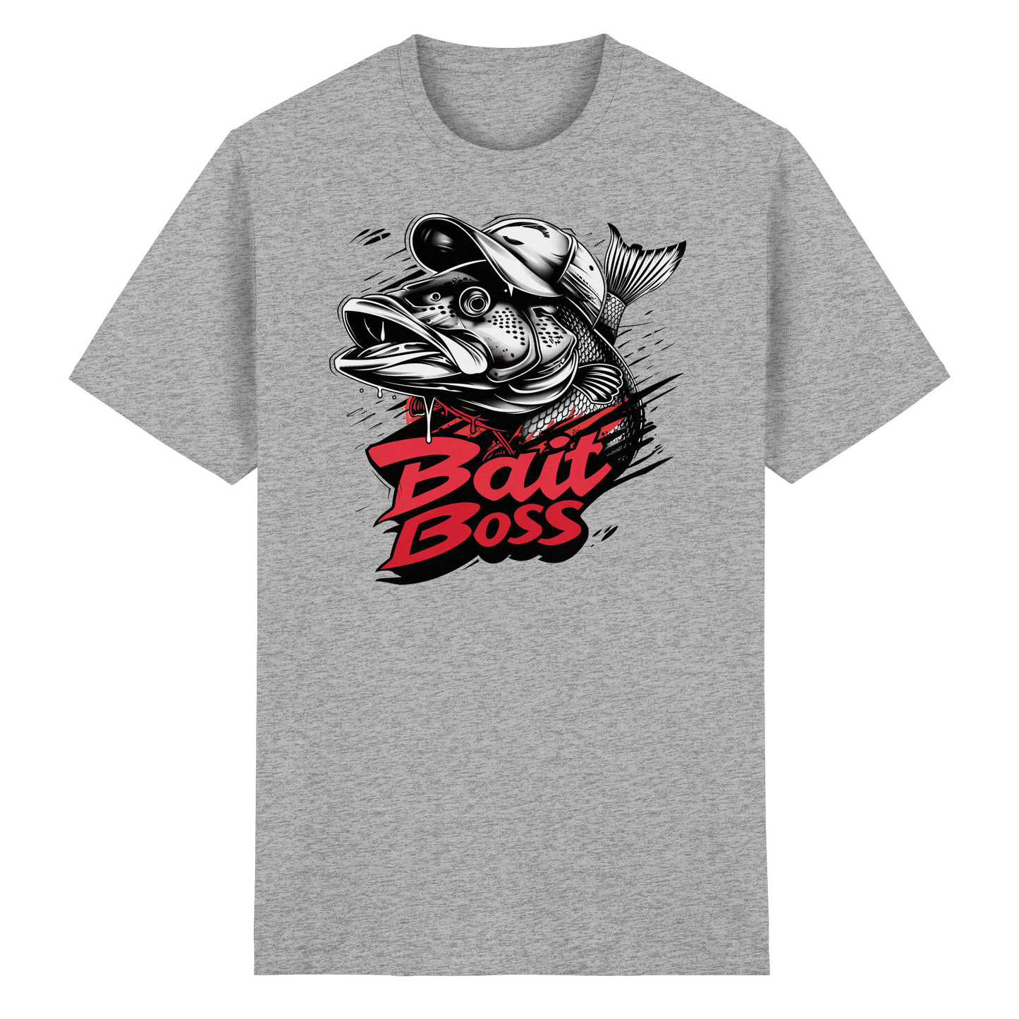 Bait Boss Shirt Angler T-Shirt Fishing Bass Barsch Köder Angeln Schwarzbarsch