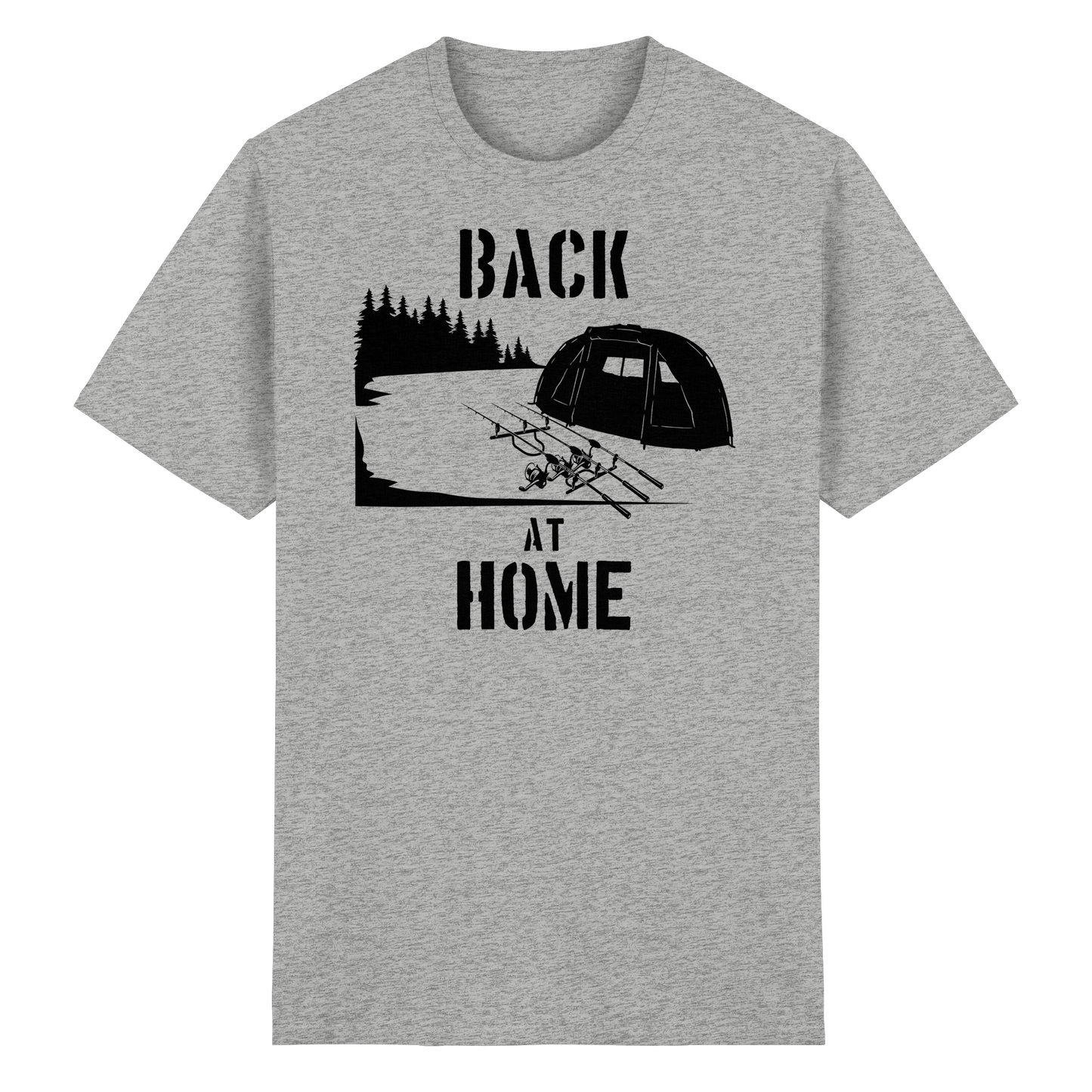 Back at Home Angler Karpfenangeln Karpfen Hotspot Angelplatz Angeln Carp T-Shirt