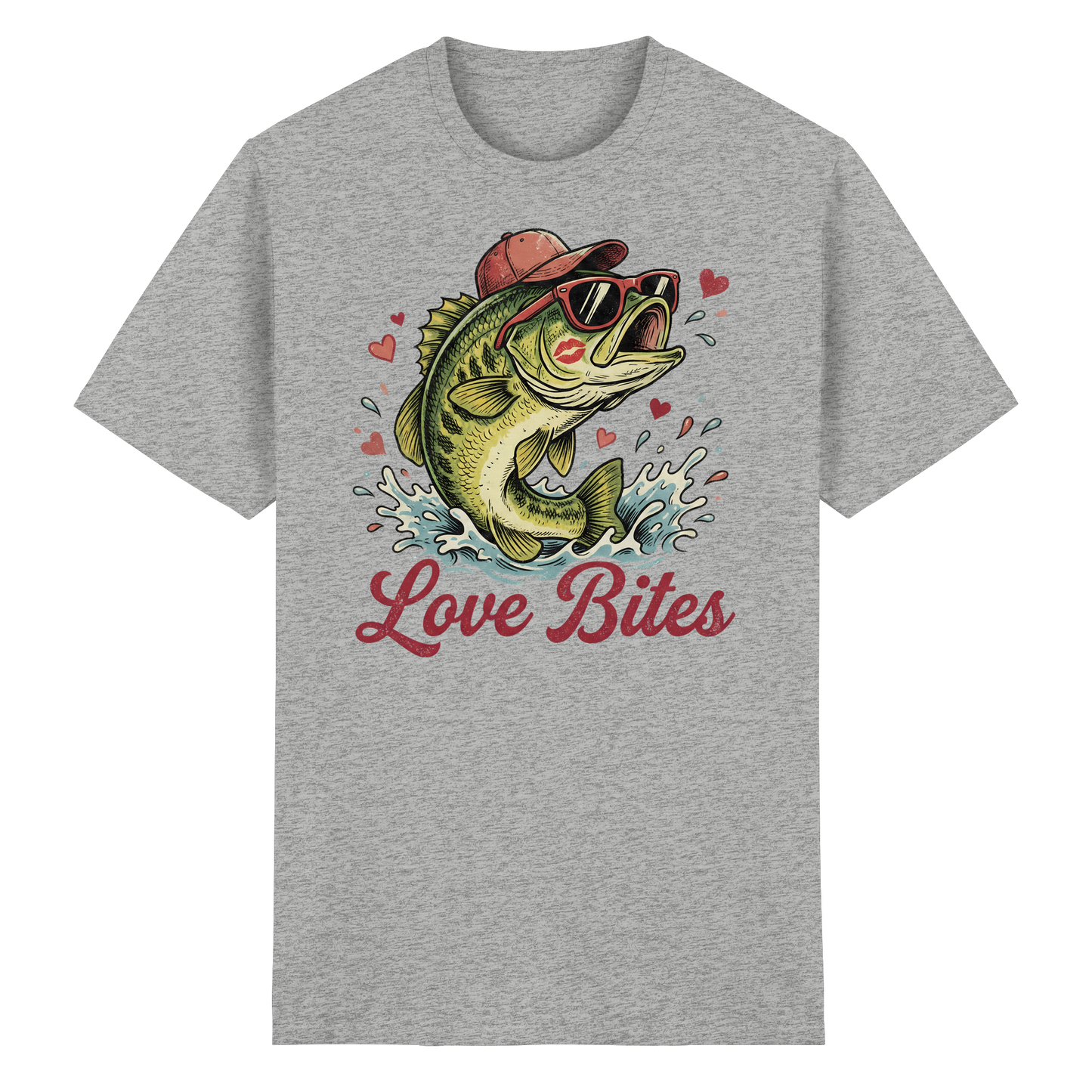 Love Bites Shirt – Angler T-Shirt Fishing Humor Geschenk für Angelfans