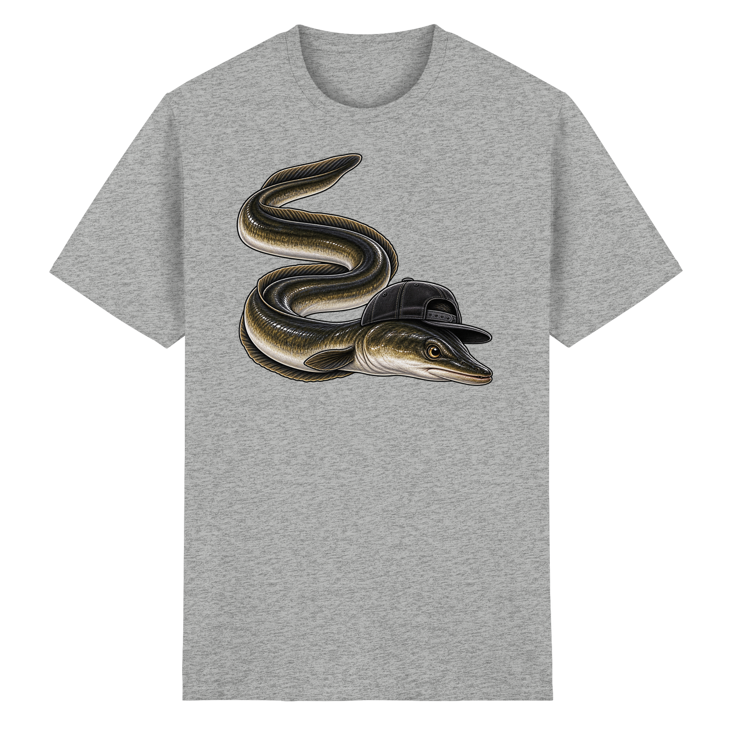 Cooler Aal mit Cap T-Shirt – Lustiges Angelshirt für Aalangler Angler Angeln