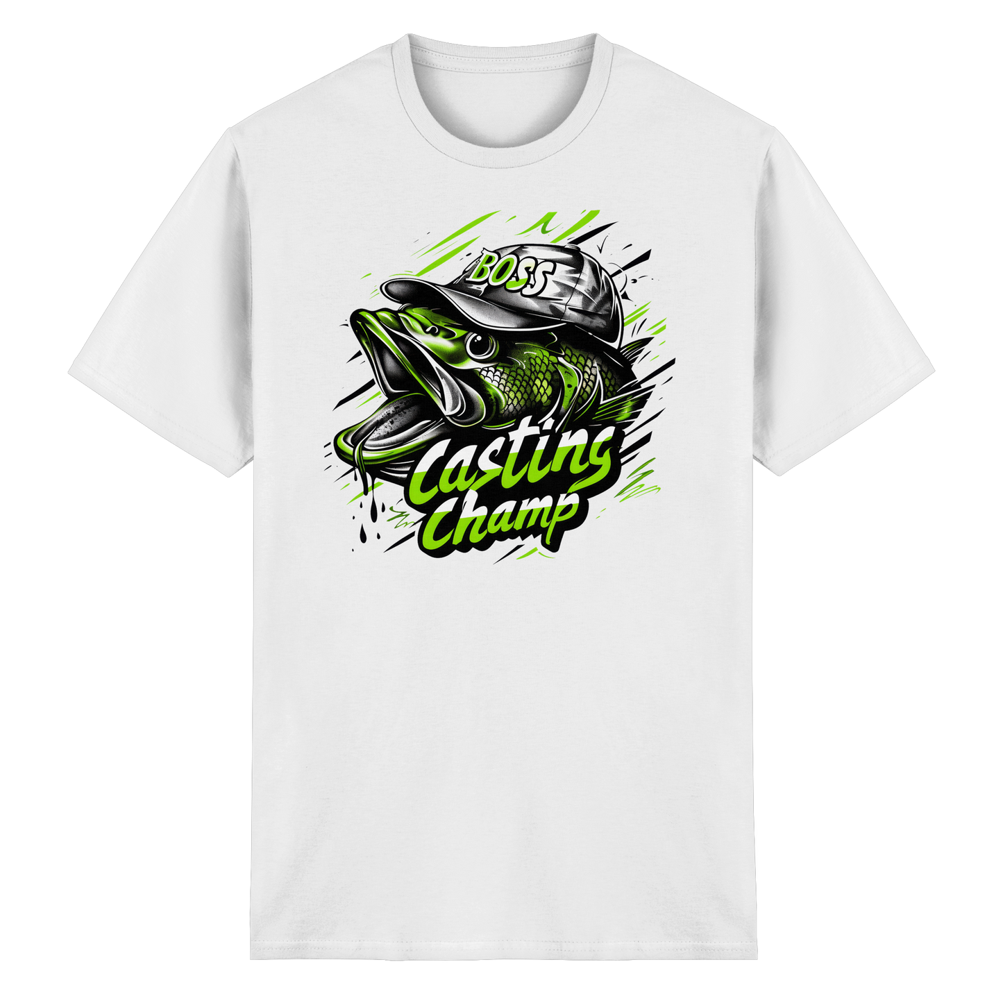 Casting Champ Shirt Angler T-Shirt Fishing Barsch Casting Raubfisch Angeln