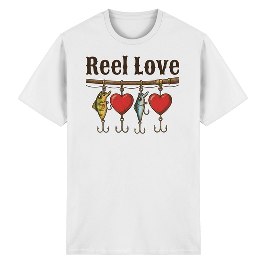 Reel Love Shirt – Angler T-Shirt Liebe zum Angeln Fishing Spruch