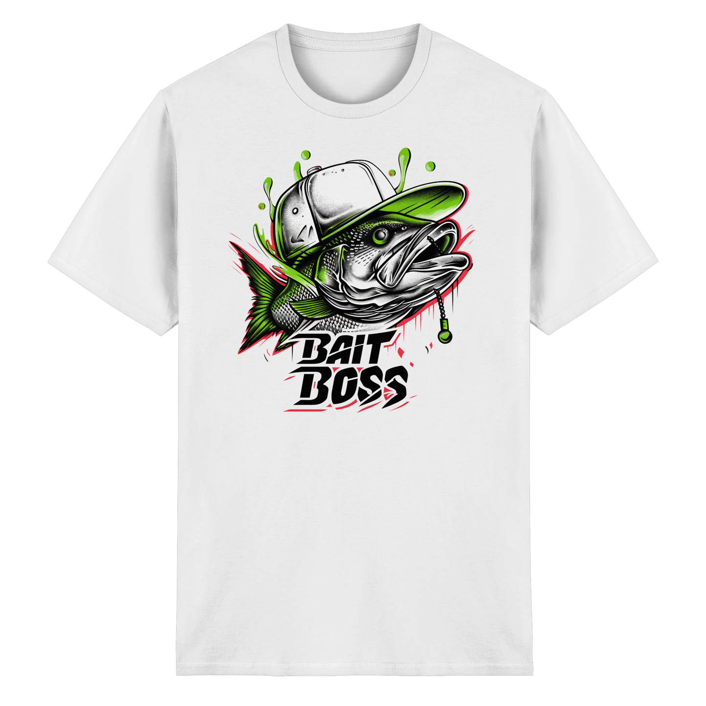 Bait Boss Shirt – Angler T-Shirt Fishing Bass Barsch Köder Angeln