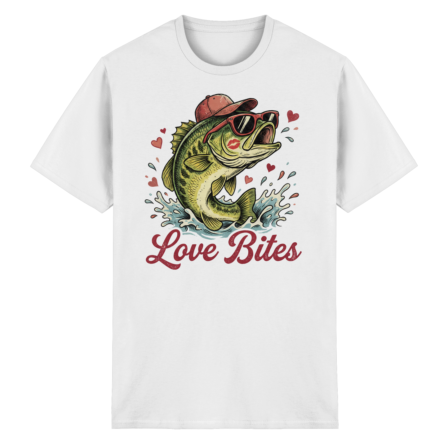 Love Bites Shirt – Angler T-Shirt Fishing Humor Geschenk für Angelfans