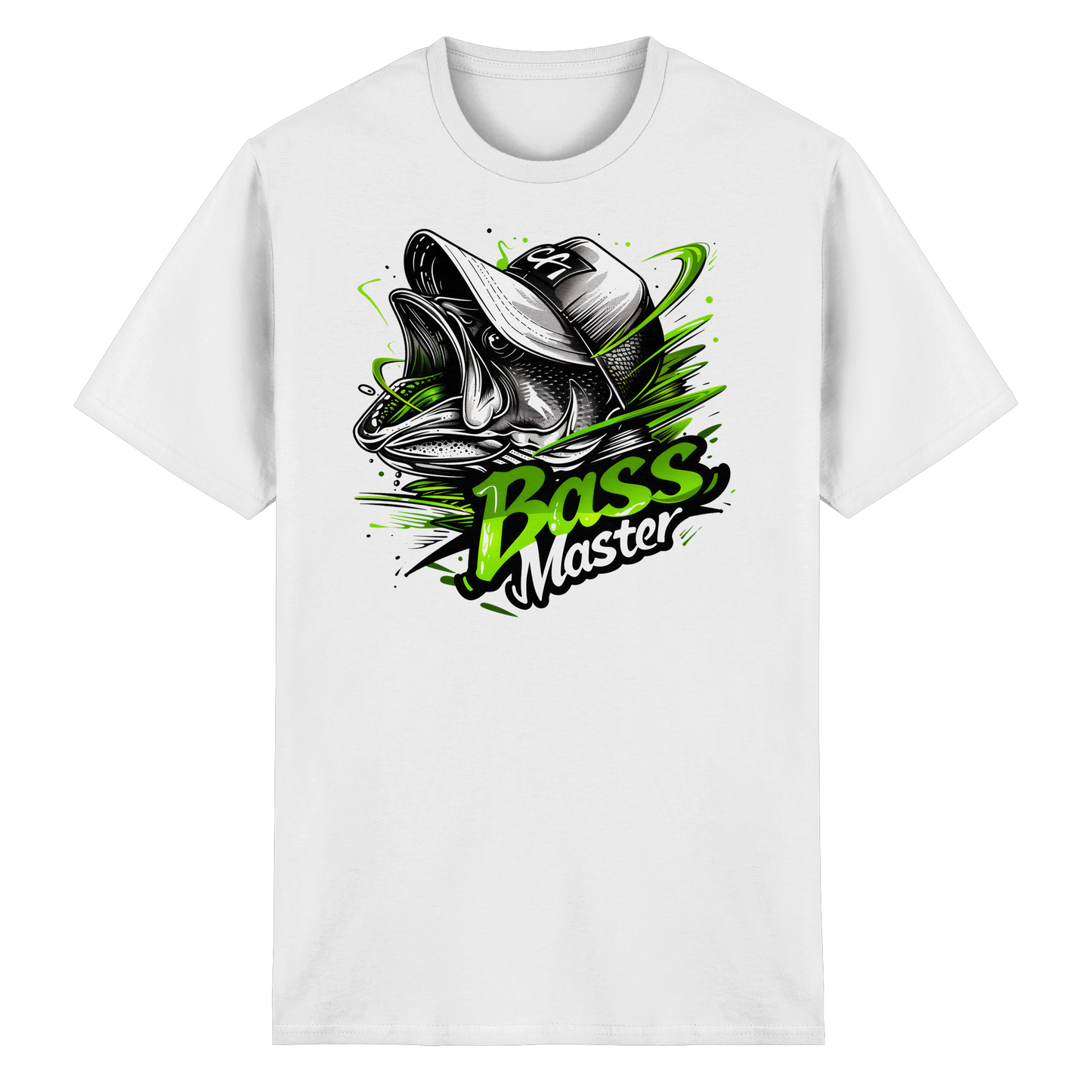 Bass Master Shirt Barsch Angler T-Shirt Fishing Raubfisch Angeln
