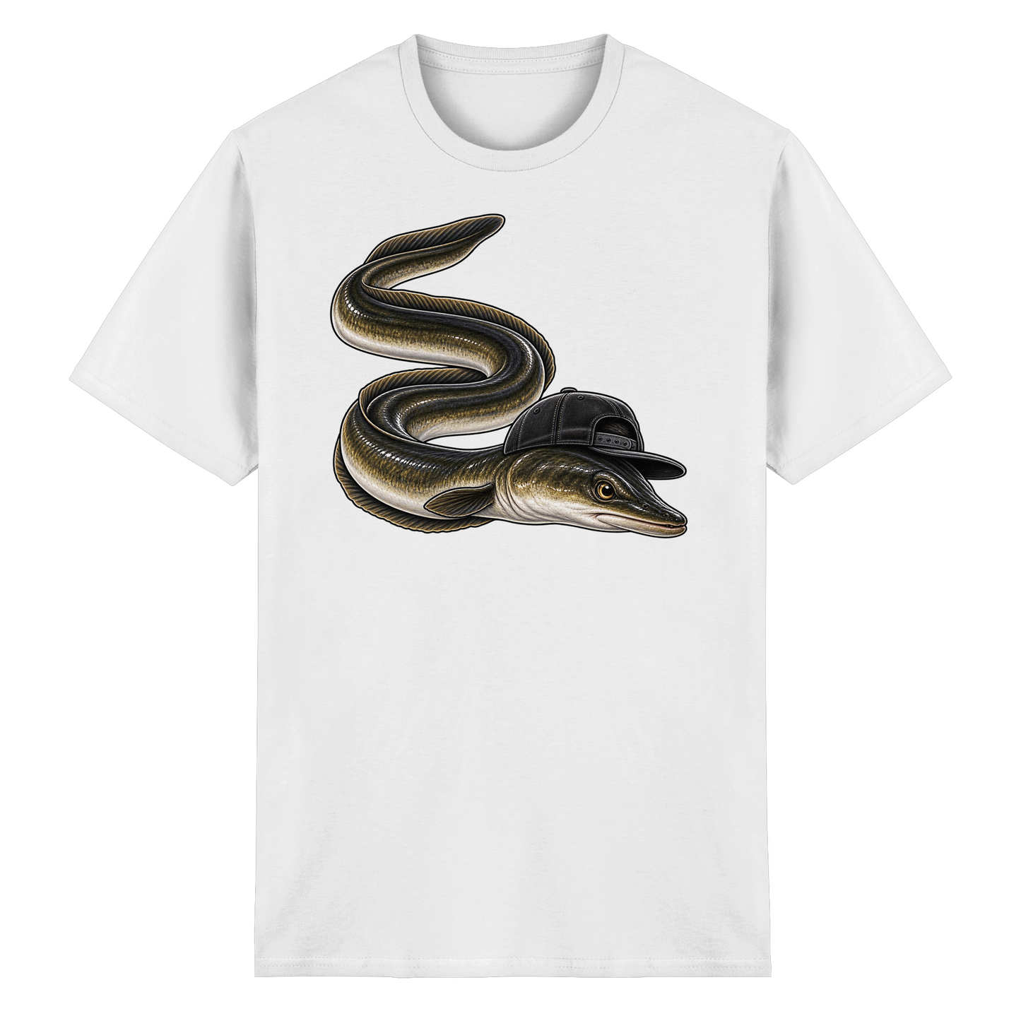 Cooler Aal mit Cap T-Shirt – Lustiges Angelshirt für Aalangler Angler Angeln
