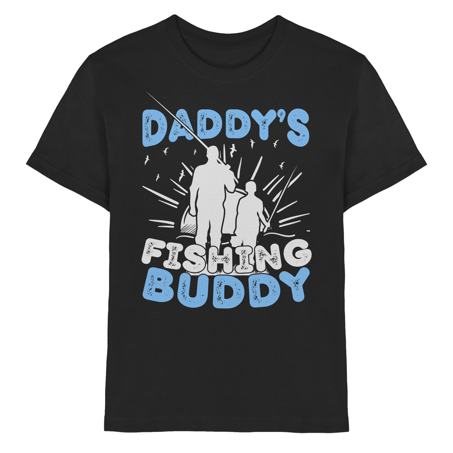 DADDY´S FISHING BUDDY - Papa´s Angelpartner Vater & Sohn Angeln Kids T-Shirt