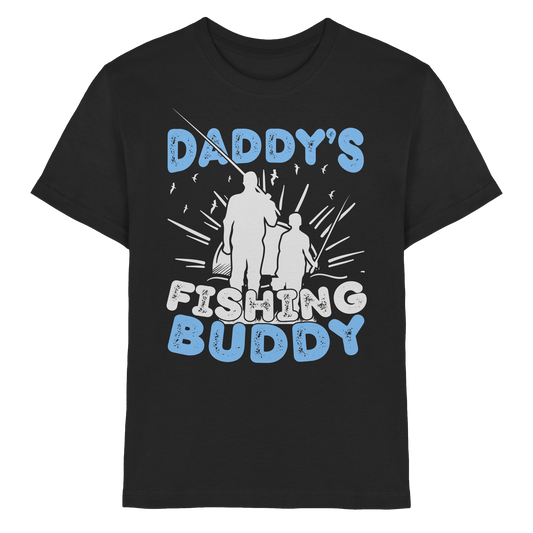 DADDY´S FISHING BUDDY - Papa´s Angelpartner Vater & Sohn Angeln Kids T-Shirt