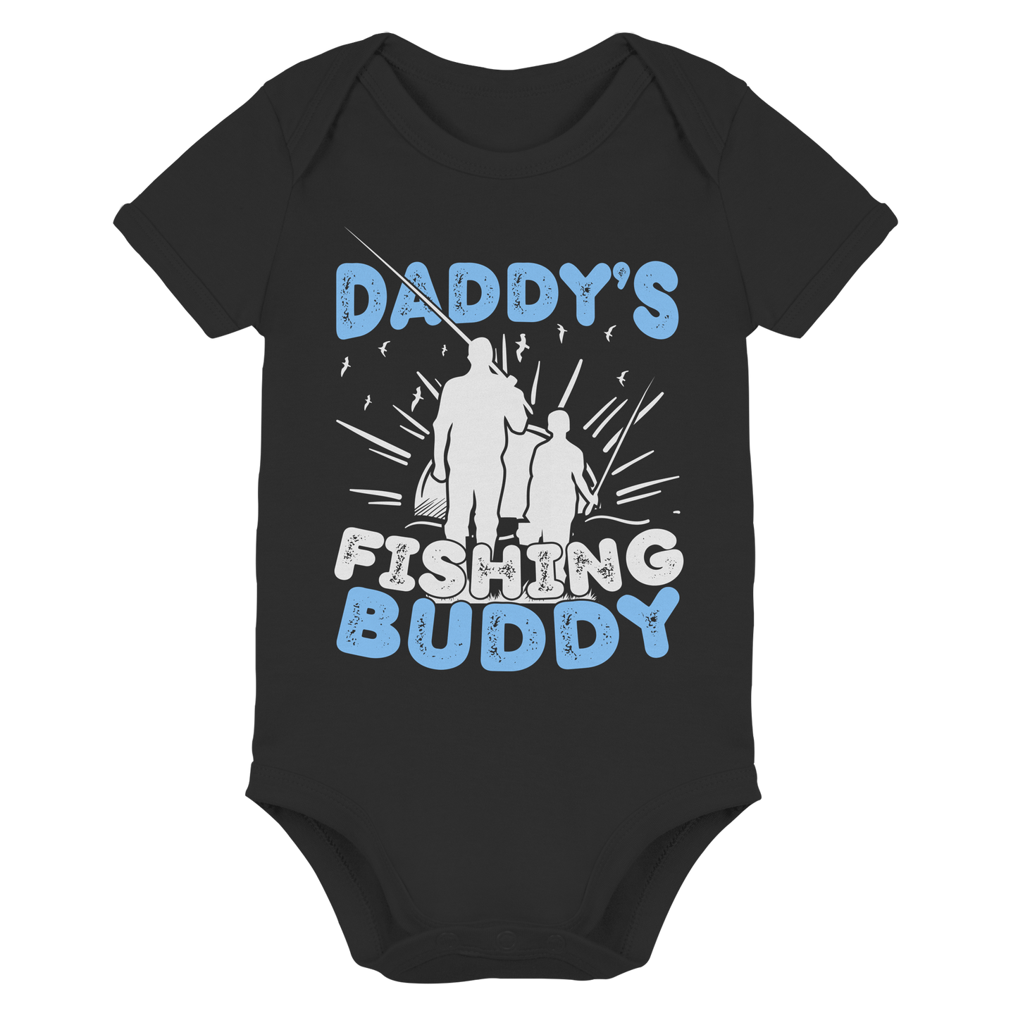 DADDY´S FISHING BUDDY Papa´s Angelpartner Vater & Sohn Angler Angeln Baby Bodysuit