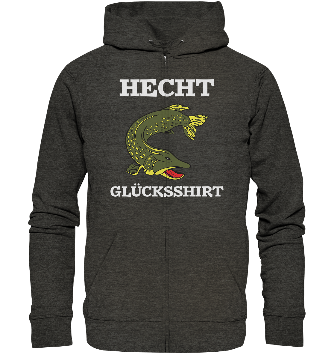 Hecht Glücksshirt - Organic Zipper