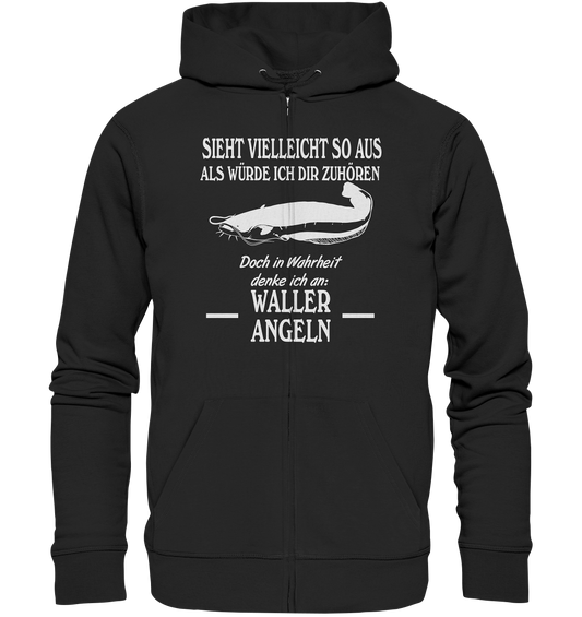 Denke an Waller angeln - Organic Zipper