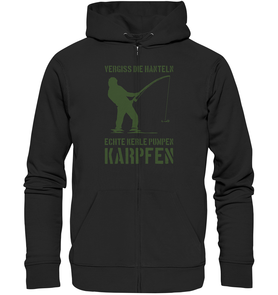 Vergiss die Hanteln echte Kerle pumpen Karpfen - Organic Zipper