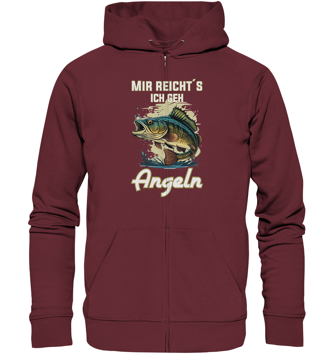 Mir reicht´s ich geh angeln - Organic Zipper