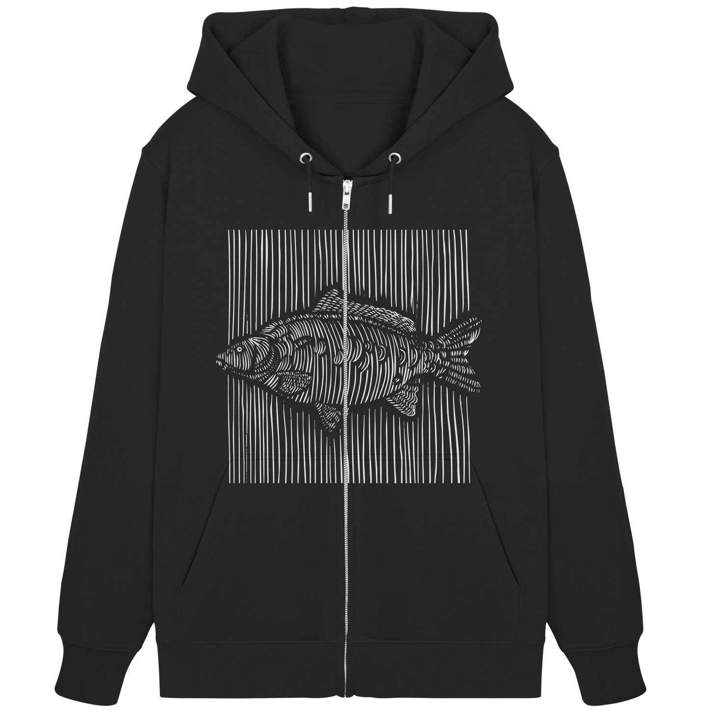 Carp Karpfen 3D Line - Organic Zipper