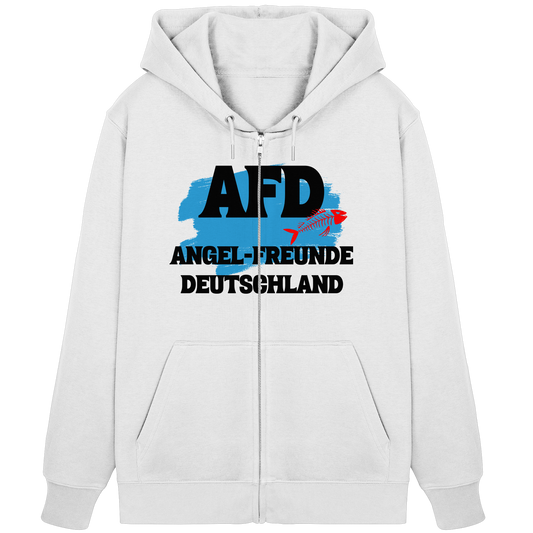 AFD Angel-Freunde Deutschland -  für Angler Fischerei Hobby Männer Angelsport Karpfen Raubfisch Wels Waller Zielfisch Angler - Organic Zipper