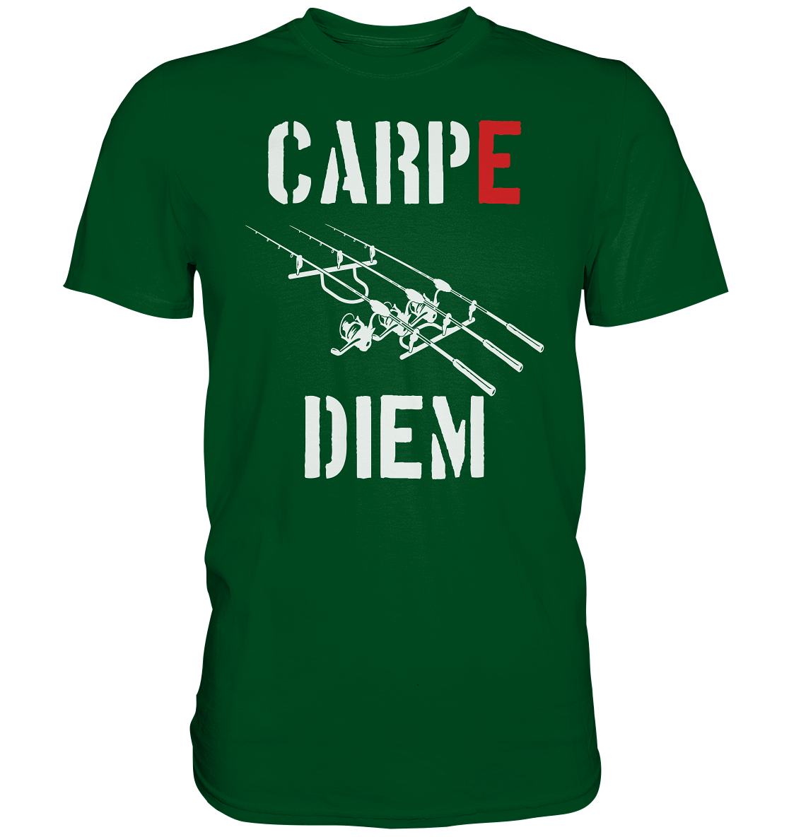 CARPE DIEM - Karpfenangler Karpfen Carp - Premium Shirt