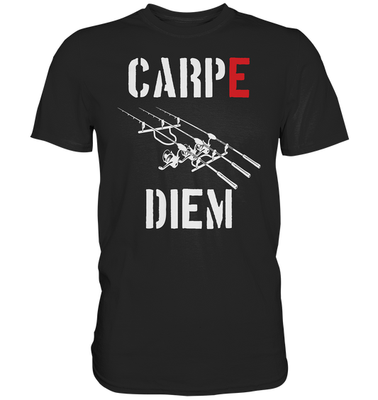 CARPE DIEM - Karpfenangler Karpfen Carp - Premium Shirt