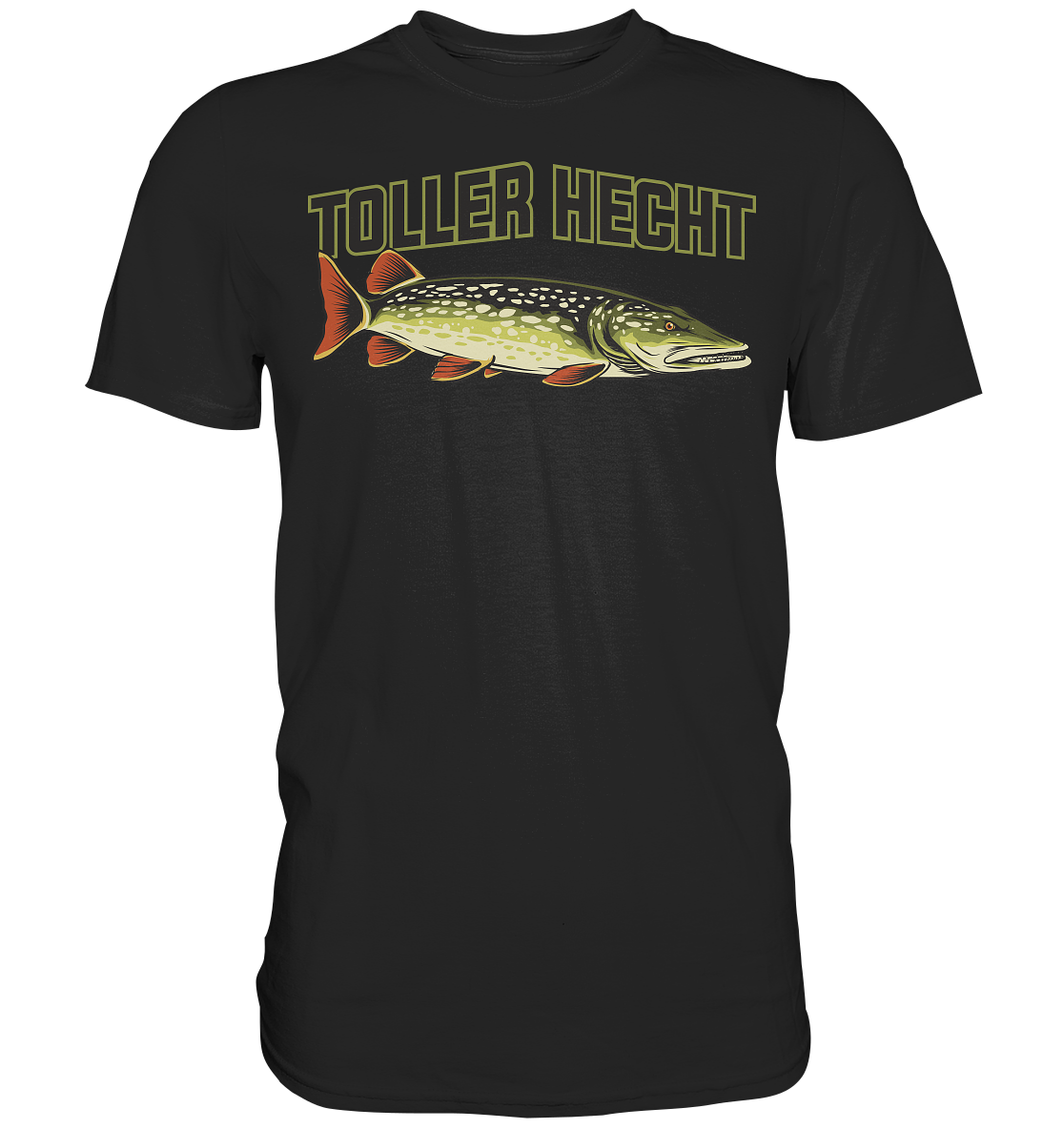Toller Hecht - lustiges Motiv für den Hechtangler - Premium Shirt