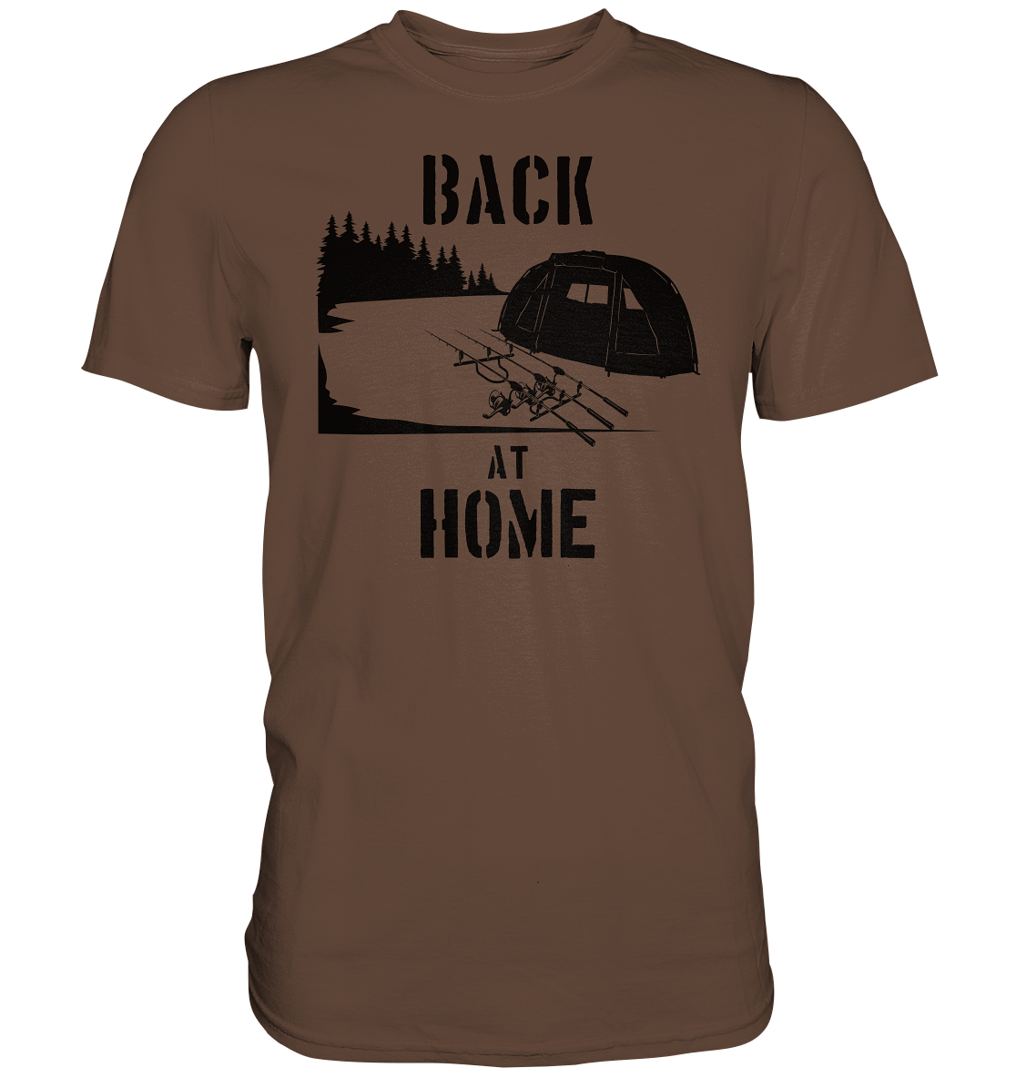 Back at Home - Karpfenangeln - Premium Shirt
