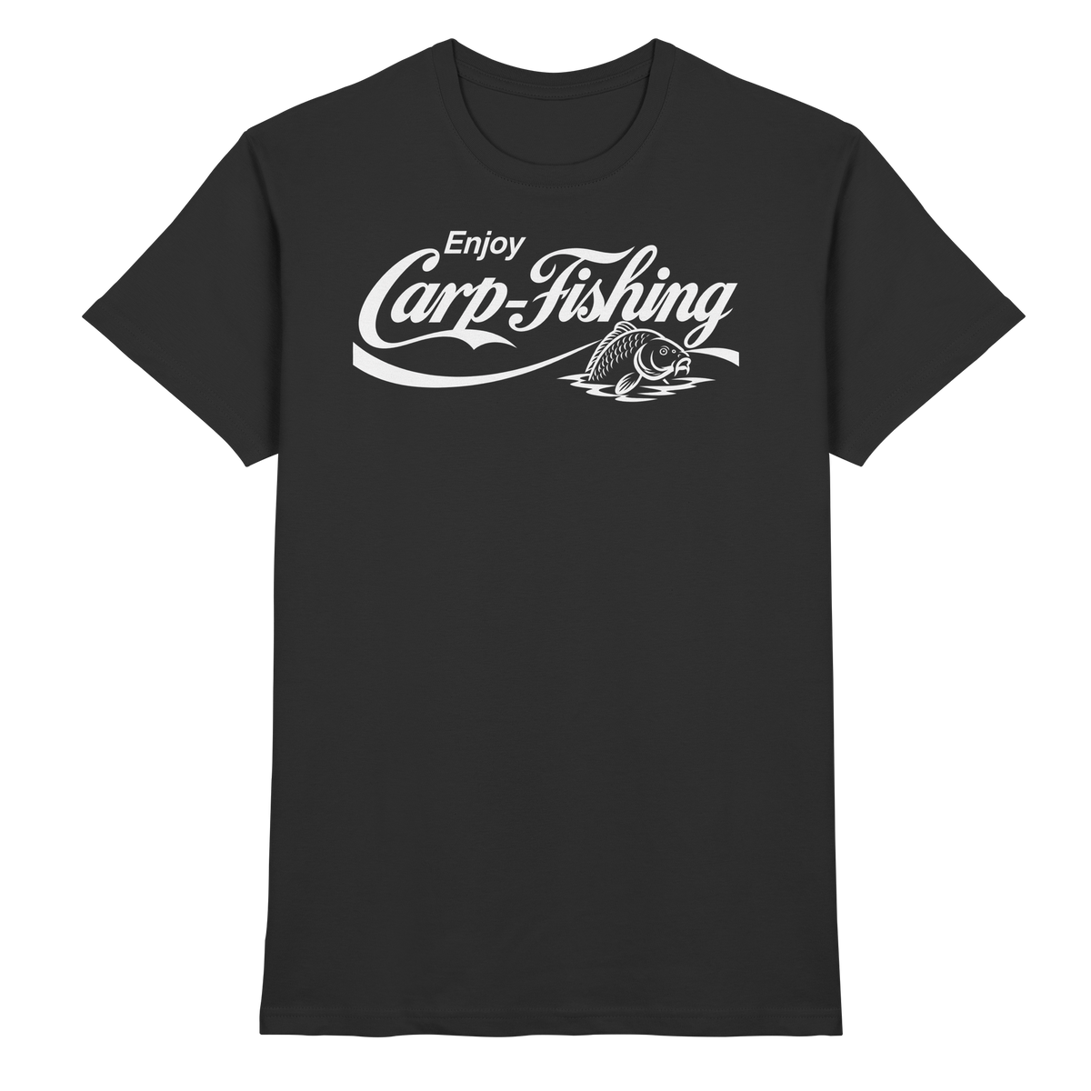 Enjoy Carp Fishing T-Shirt – Karpfenangler Premium Shirt für echte Carp Fishing Fans