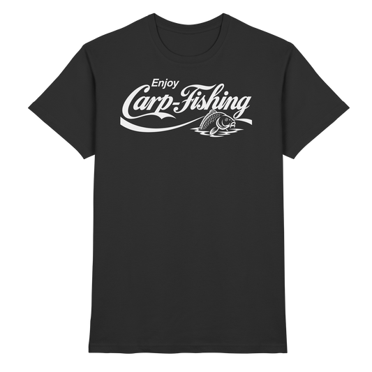 Enjoy Carp Fishing T-Shirt – Karpfenangler Premium Shirt für echte Carp Fishing Fans