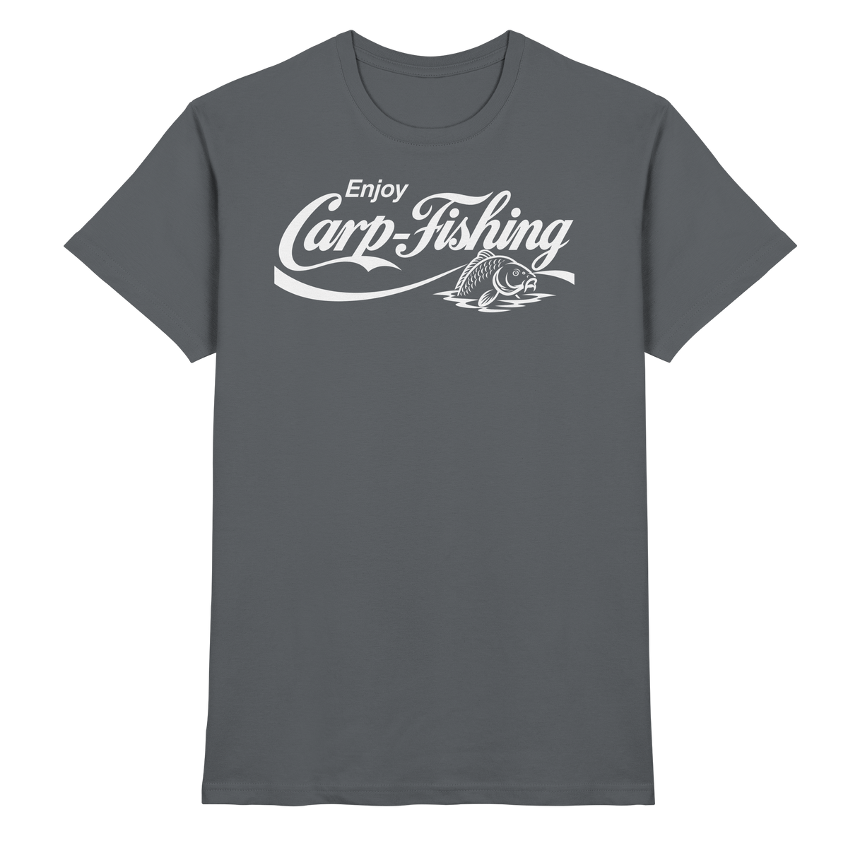 Enjoy Carp Fishing T-Shirt – Karpfenangler Premium Shirt für echte Carp Fishing Fans