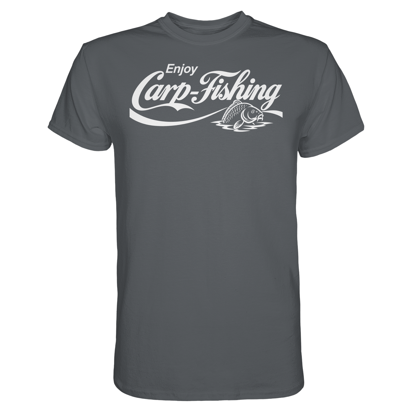 Enjoy Carp Fishing T-Shirt – Karpfenangler Premium Shirt für echte Carp Fishing Fans