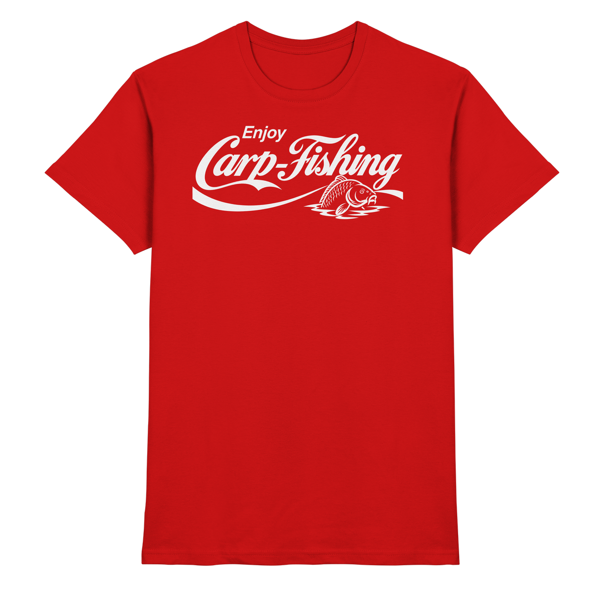 Enjoy Carp Fishing T-Shirt – Karpfenangler Premium Shirt für echte Carp Fishing Fans