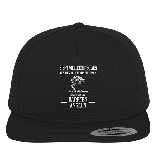 Denke an Karpfen angeln - Premium Snapback