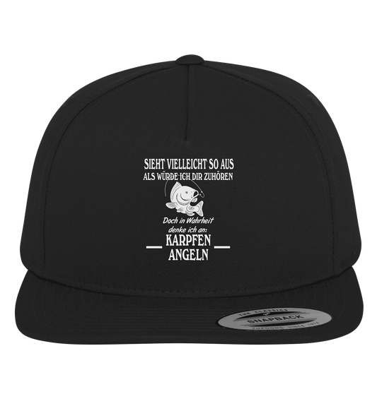 Denke an Karpfen angeln - Premium Snapback