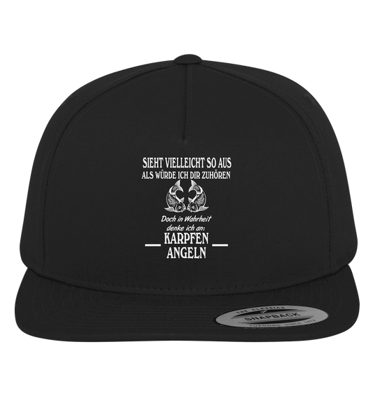 Denke an Karpfen angeln - Premium Snapback