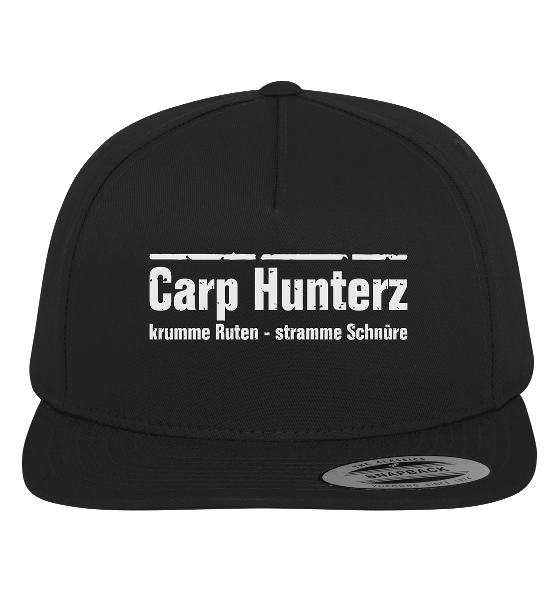 Carp Hunterz - krumme Ruten Stramme Schnüre - Premium Snapback