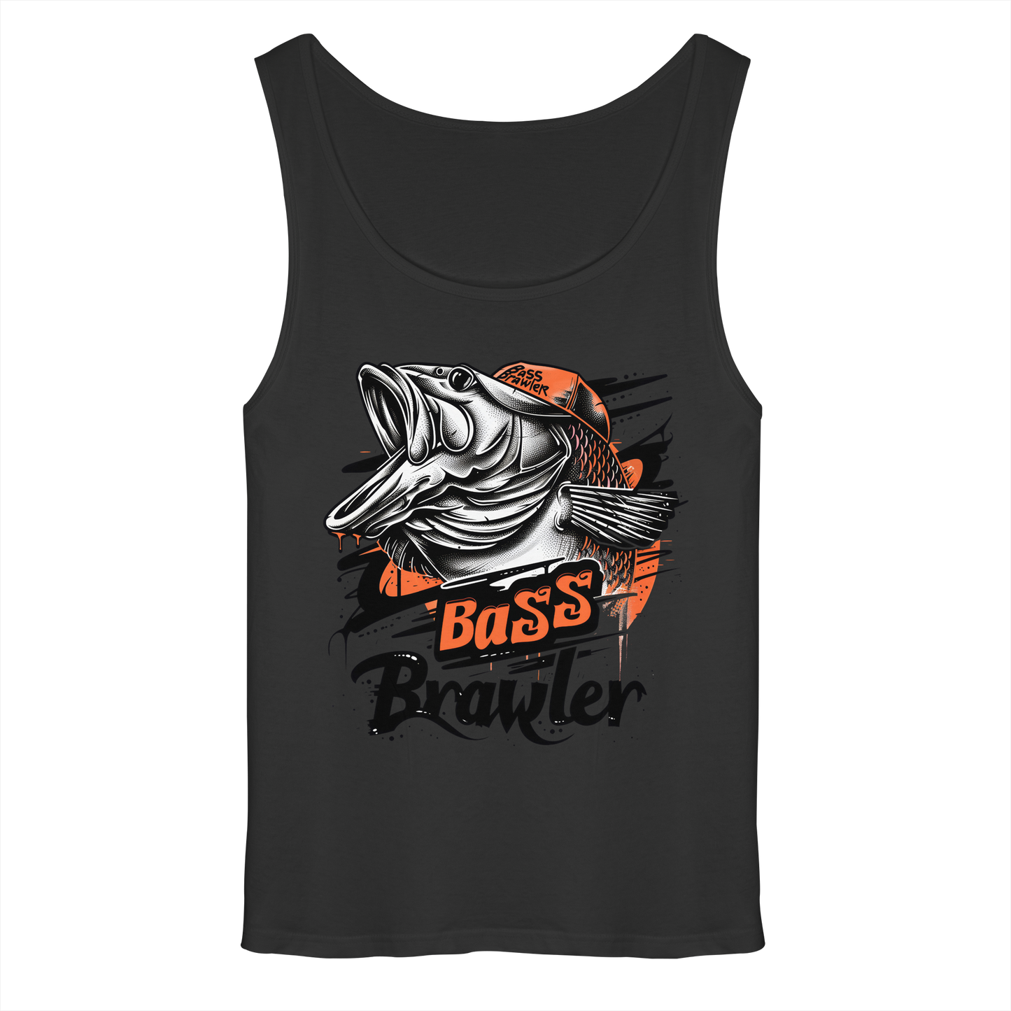 Bass Brawler Muskelshirt – Barsch Angler Tank-Top Fishing Raubfisch Angeln