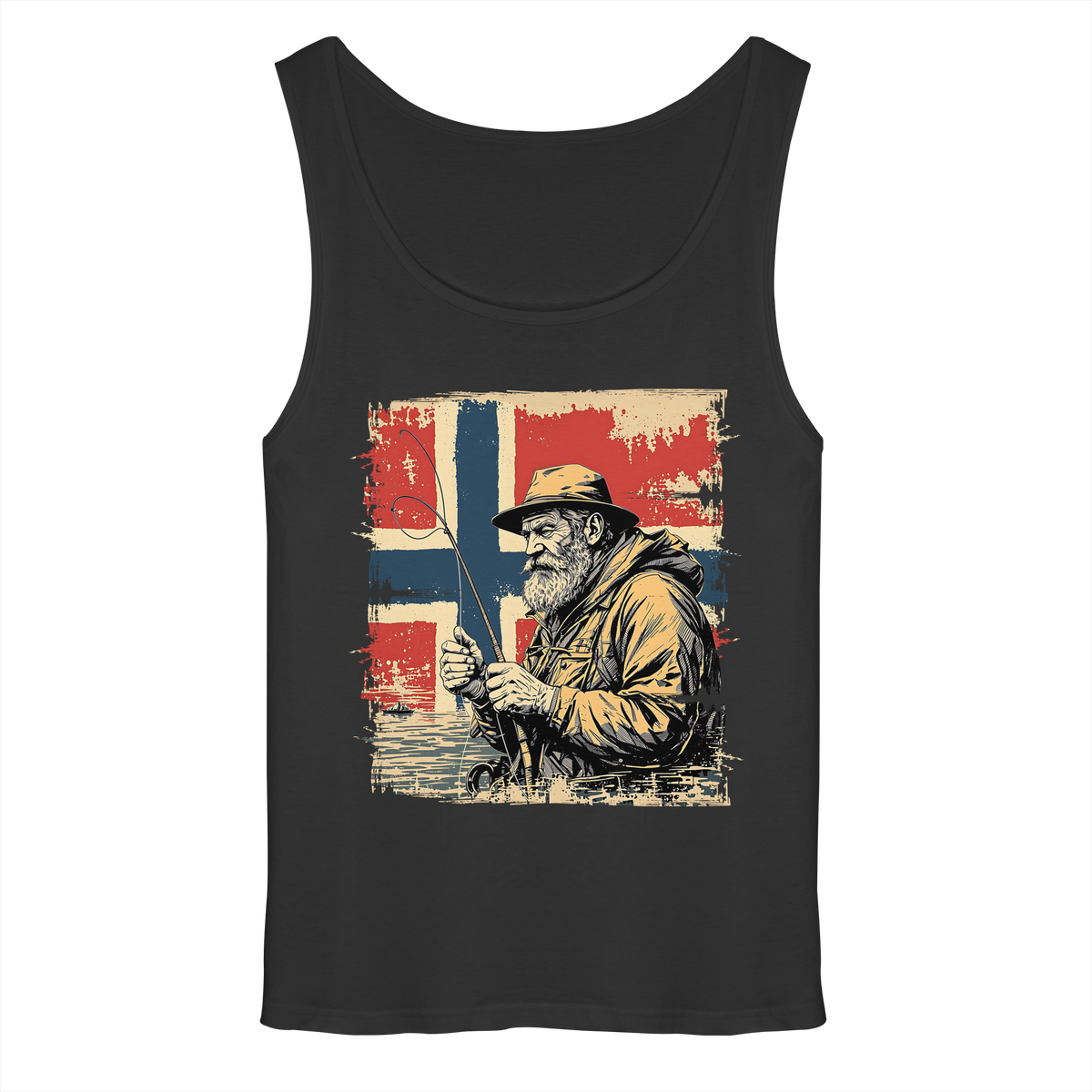 Norway Fishing Tanktop Angler Shirt Norwegen Muskelshirt Geschenk