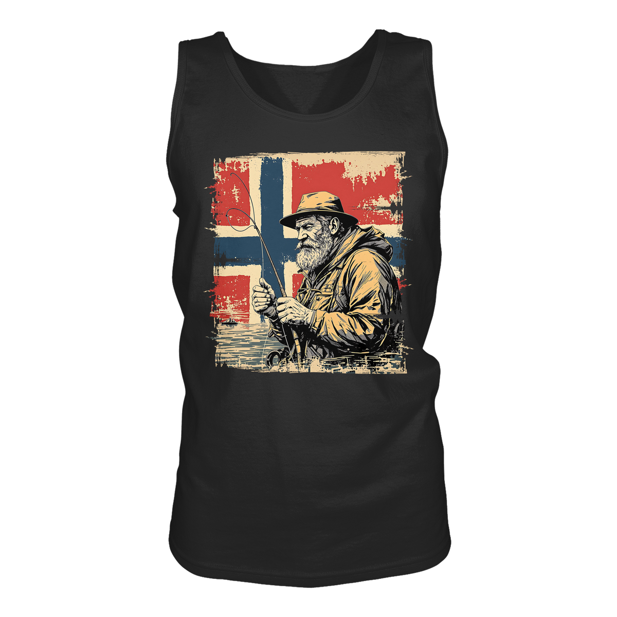 Norway Fishing Tanktop Angler Shirt Norwegen Muskelshirt Geschenk