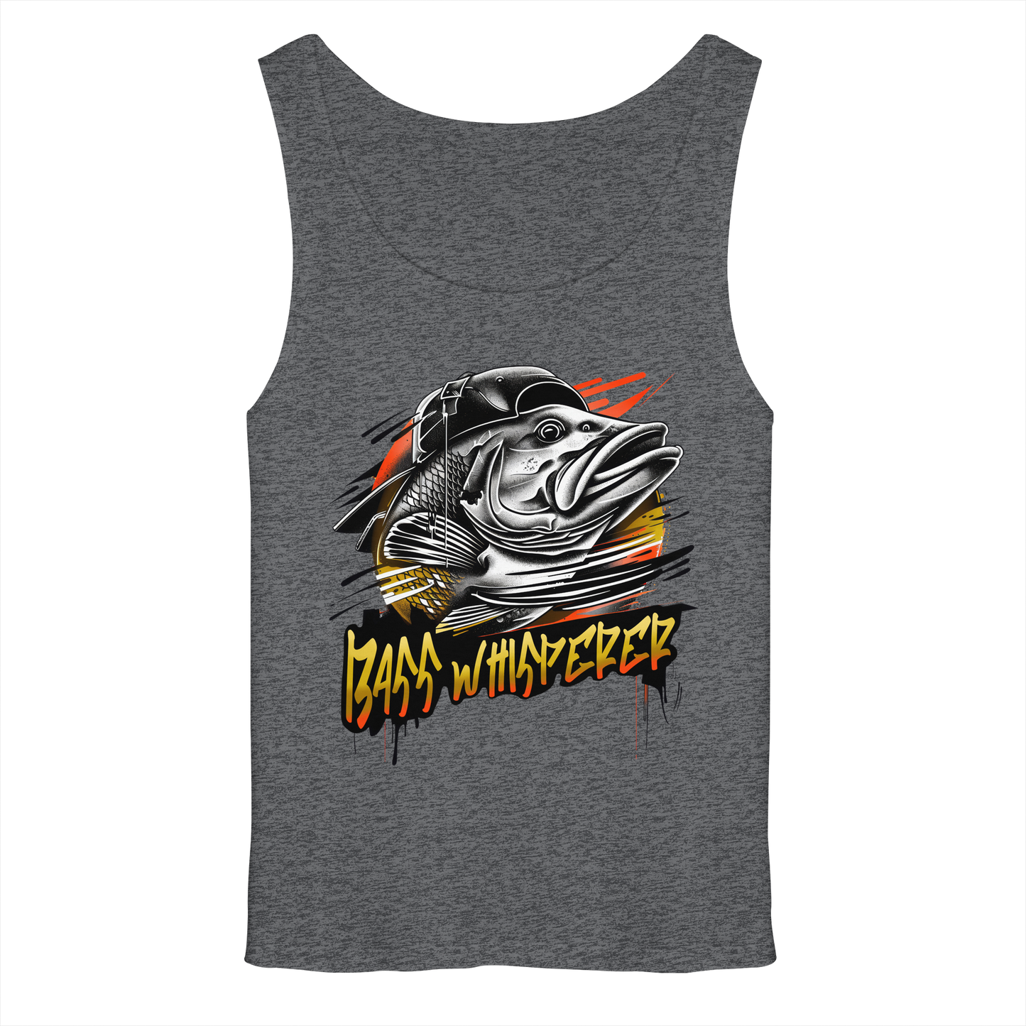 Bass Whisperer Tank-Top Muskelshirt Barsch Angler Fishing Raubfisch Angeln