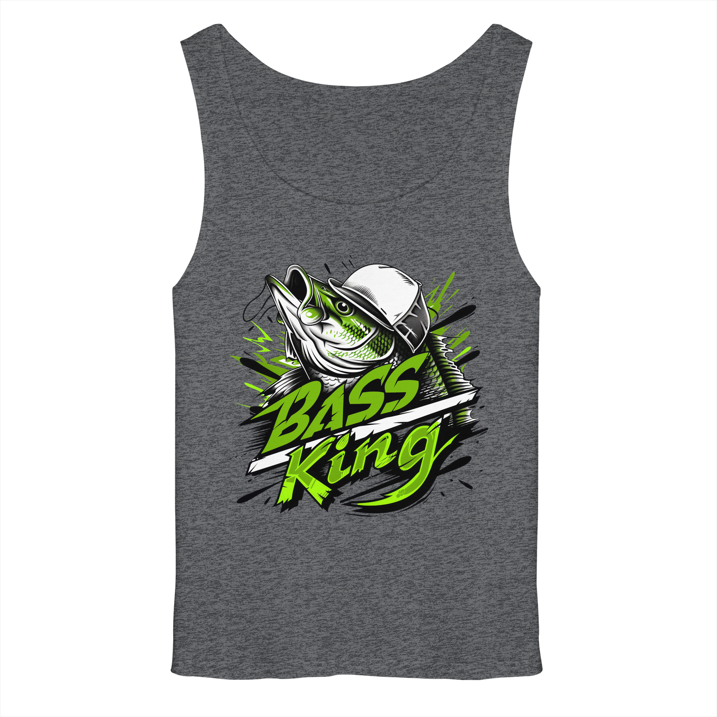 Bass King Tank-Top Barsch Schwarzbarsch Angler Fishing Raubfisch Angeln