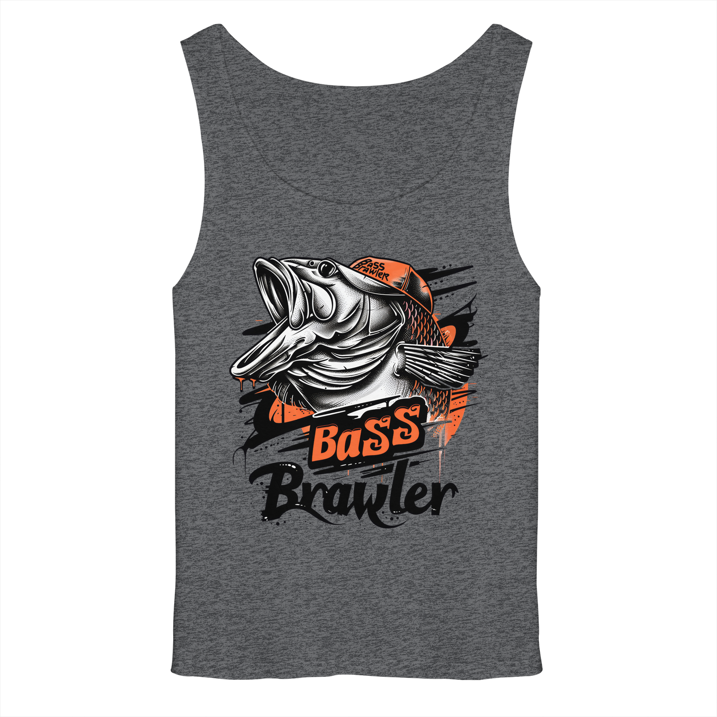 Bass Brawler Muskelshirt – Barsch Angler Tank-Top Fishing Raubfisch Angeln