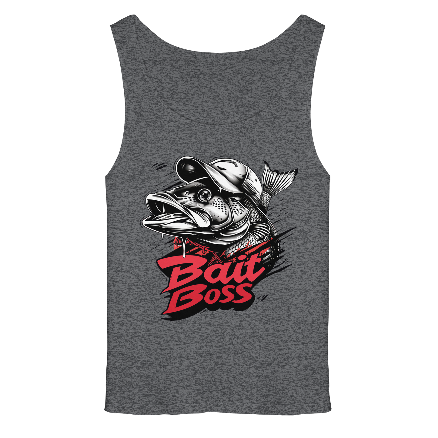 Bait Boss Muskelshirt Angler Fishing Bass Barsch Köder Angeln Tank-Top