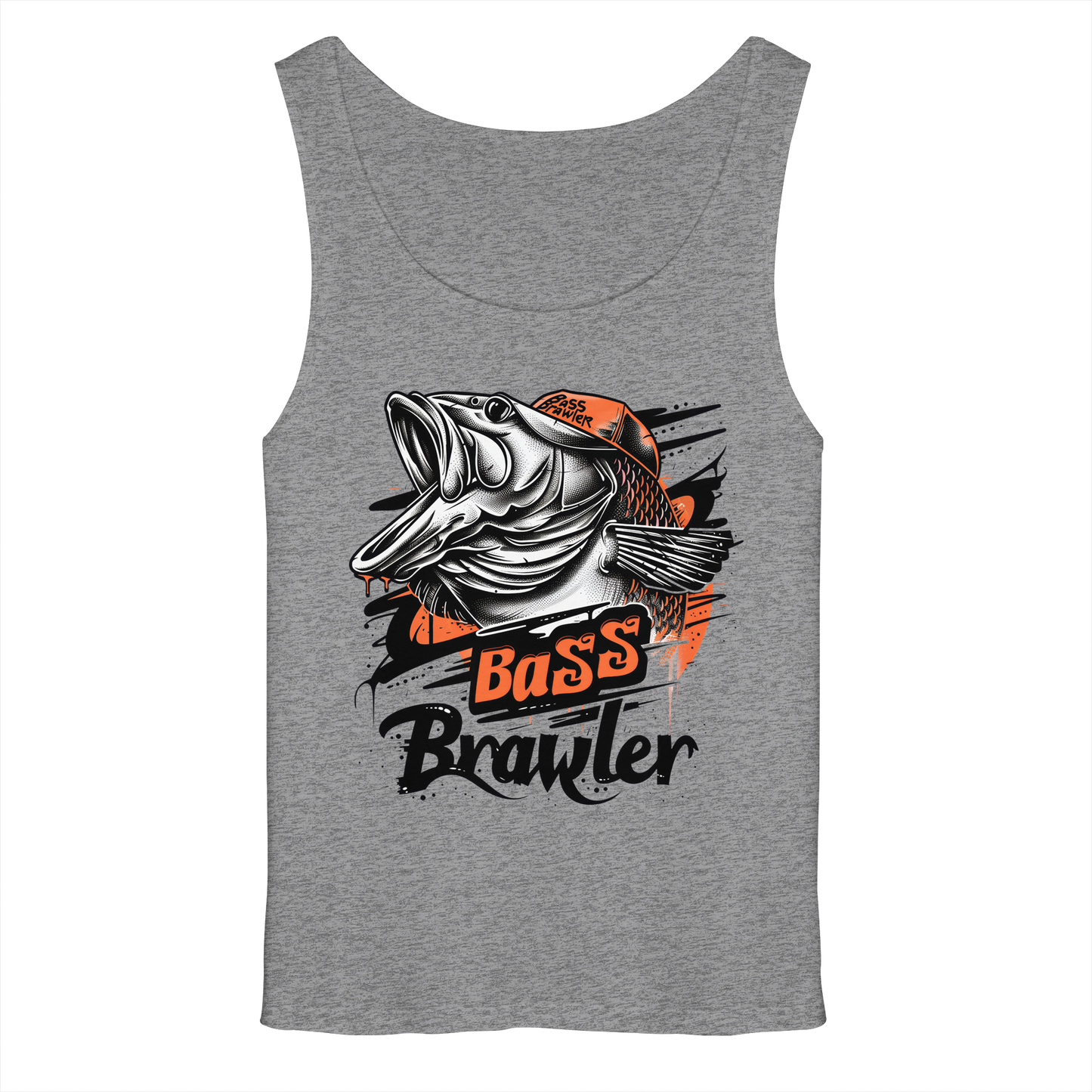 Bass Brawler Muskelshirt – Barsch Angler Tank-Top Fishing Raubfisch Angeln